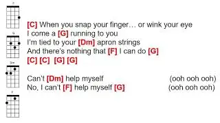 I Can't Help Myself   The Four Tops - Ukulele Play Along