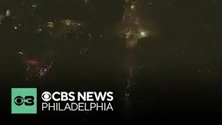 Fire engulfs multiple rowhomes in Trenton, New Jersey
