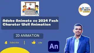 Adobe Animate cc 2024 Fash Charater Well Animation #trending #illustrator #animation