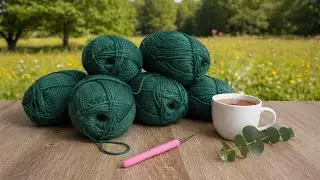 EASY DIAMOND LATTICE CROCHET STITCH 🧶 BEAUTIFUL TEXTURE FOR SCARVES & BLANKETS!