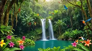 Relaxation: Waterfall Sounds & Birdsong - Suara harmoni alam air terjun