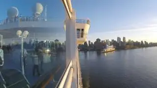 Emerald Princess Vancouver Sailaway Time Lapse