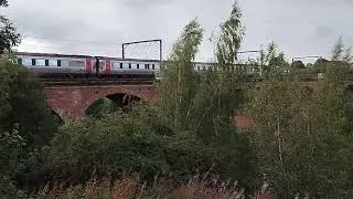 Voyager Cross-country pass GBRF 69011, Chester le Street Viaduct