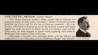 Arthur Van Eweyk sings 