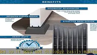 Jamm Door Stopper |Bottom of Door Stop Wedge Holds Doors Open in Both Directions | Premium Non Rubb