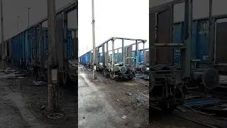 what does the reconstruction of a freight wagon look like - the frame of the wagon, the Polish