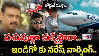 Actor Naresh warning to Indigo | పశువుల్లా కుక్కేస్తారా కోర్టుకీడుస్తా..ఇండిగో కు నరేష్ వార్నింగ్ |