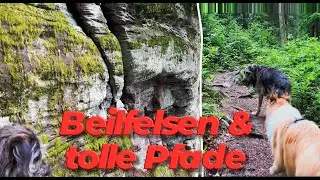 Urige Pfade vorbei am Beilfelsen auf dem Qualit&auml;tsweg Doinich Ursprung