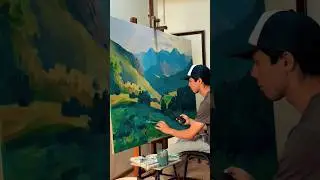 Горный пейзаж АКРИЛОМ VISTA-ARTISTA l Мастер-класс по живописи