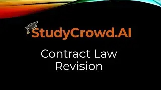 Contract Law Revision: How to Score a First (70+) in Exams