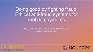 Doing good by fighting fraud: Ethical anti-fraud systems for mobile payments