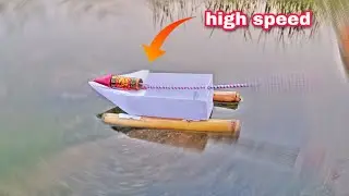 high speed 💥 paper boat vs rocket |experiment|