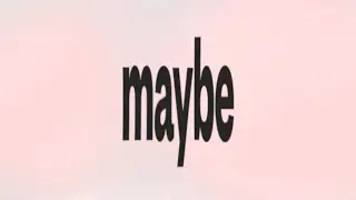 Young Tender - maybe (lyric video)