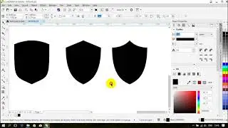 EASY TUTORIAL! How To Make 5 Basic Shields Vector in CorelDraw X8 - Not Illustrator