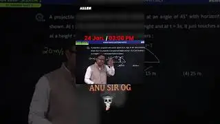 Anu Gupta Sir&rsquo;s Predictor Question in JEE Main 2026 | Physics Magic! ✨  #jeemain2026