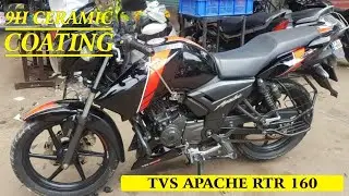 TVS Apache 160 | Detailing | Rubbing Polish | Ceramic Coating | PPF | Lamination