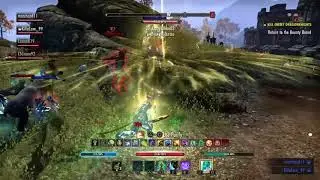 ESO NonVet GGS small scale / solo pvp elder scrolls online / Medium Armour Stam Warden / Solo & AOE