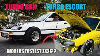 TURBO ESCORT ZX2 VS TURBO CIVIC ON THE STREET ... Did I Just Get Gapped By A Ford?? #auxito