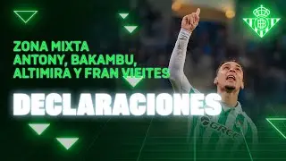 Zona Mixta de Antony, Bakambu, Altimira y Vieites tras el #GentRealBetis 🗣🎙 | Real BETIS Balompi&eacute;