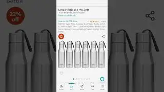 MILTON STEEL BOTTLE #unboxing #ytshorts #amazon #amazonfinds #haul #ytshortsindia #amazonfinds