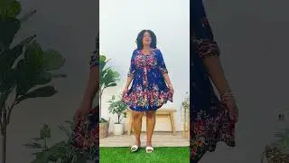 Plus Size Floral Mix Print Tied Belt Waist Navy Midi Dress