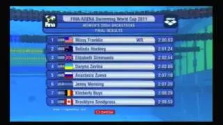 Missy Franklin - World Record 200m Backstroke 2:00.03 - Berlin 2011