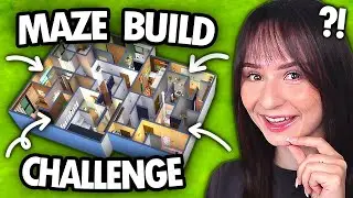 I tried building a MAZE HOUSE for a family in The Sims 4