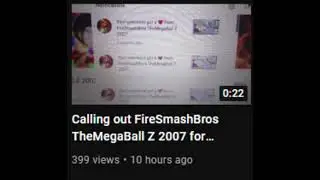 Calling Out Jay Kizer For Making A Video On FireSmashBros TheMegaBall Z 2007