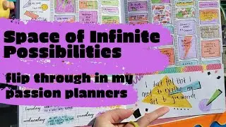 Space of Infinite Possibilities Flip Through in my Passion Planners