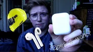 Can you use AirPods with a motorcycle helmet? *AIRPODS REVIEW*