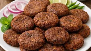 Juicy & Crispy Beef Shami Kabab | Step by Step Recipe | کریسپی اور جوسی بیف شامی کباب #easyrecipes 
