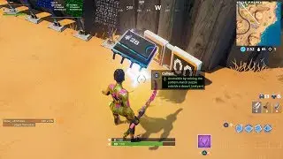 Fortbyte #28 - Accessible By Solving The Pattern Match Puzzle Outside A Desert Junkyard (Fortnite)