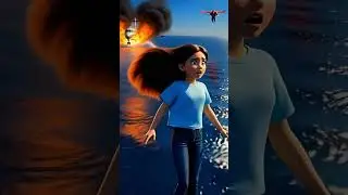 Superman Hero Story | Girl Saved from Plane Crash | Cartoon Superhero Video