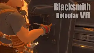 VR Blacksmith makes a new sword.