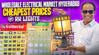 Самый дешевый оптовый рынок электротоваров в Хайдарабаде 🛒 RK Lights Troop Bazar | Telugu Tea Tal...