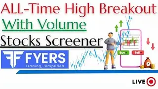ALL-Time High Breakout with Volume Stocks Screener in Fyers Trading Platform ||  #fyers