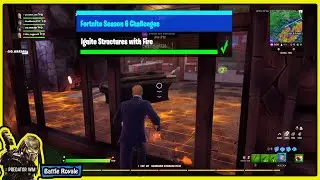 Ignite Structures with Fire / Fortnite Challenges / Season 6 Chapter 2