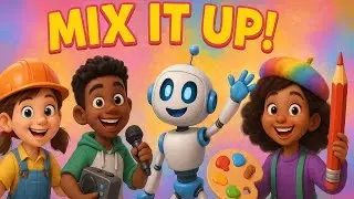 Mix It Up! 🎨🕺 | Fun Kids Song About Creativity and Dance | #MixItUp #KidsSongs #CreativePlay