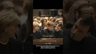 Princess Diana comforts Elton John at Gianni Versace's funeral in 1997 & he song at Diana's funeral