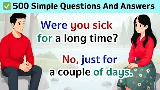 500 Simple Phrases | English Speaking Practice for Beginners | English Conversation