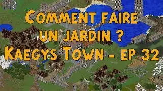 Minecraft Tuto comment faire un jardin ? (architecture et poufs inside) - Kaegys Town ep 32