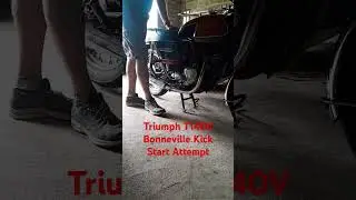 Triumph T140V Bonneville Kick Start Attempts, no luck with 30 kicks