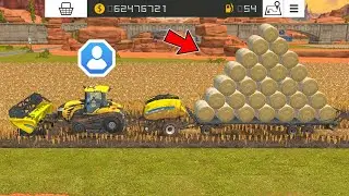 Making Role Bales With Multiplayer In Fs18 | Farming Simulator 18 Multiplayer Gameplay | Timelapse