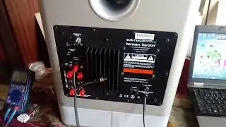 Reparatie si test de sunet swboofer activ Harman Kardon.  200w