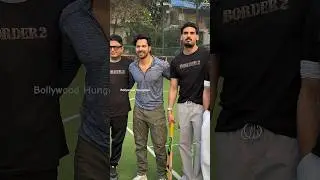 #border2 play #cricket #varundhawan #ahanshetty #sunielshetty #bhushankumar #shorts