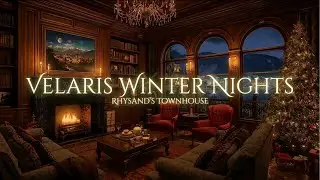 Velaris Winter Fireplace ❄️ ACOTAR Night Court Lofi | Rhysand&rsquo;s Townhouse Winter Ambience