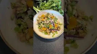 Asian chopped salad | High fiber and high protein meals - easy healthy recipe