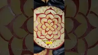 Next Level Apple Carving Skills! 😲🍏 So Satisfying to Watch #shorts