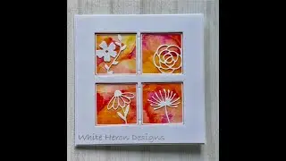 A super-simple card using bleeding art tissue background!
