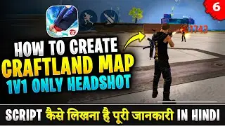 How To Create 1v1 Craftland Map In Hindi | Free Fire Me Only Headshot Craftland Map Kaise Banaye